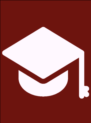 Vereinfachte Grafik eines Magisterhutes