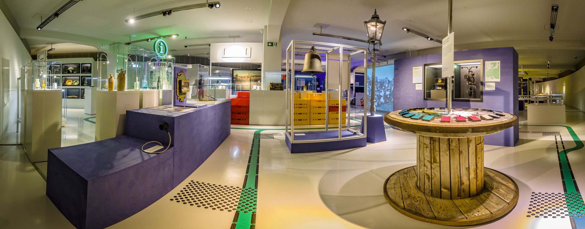 Panoramafoto aus der Ausstellung "Die Stadt"