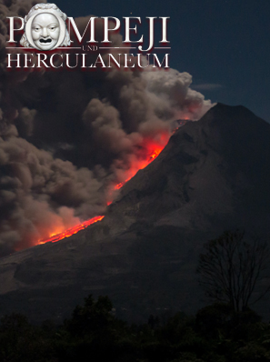 Foto eines rauchenden Vulkans